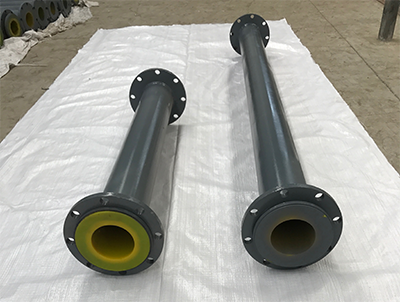 Insulation method of polyurethane lined pipes,
